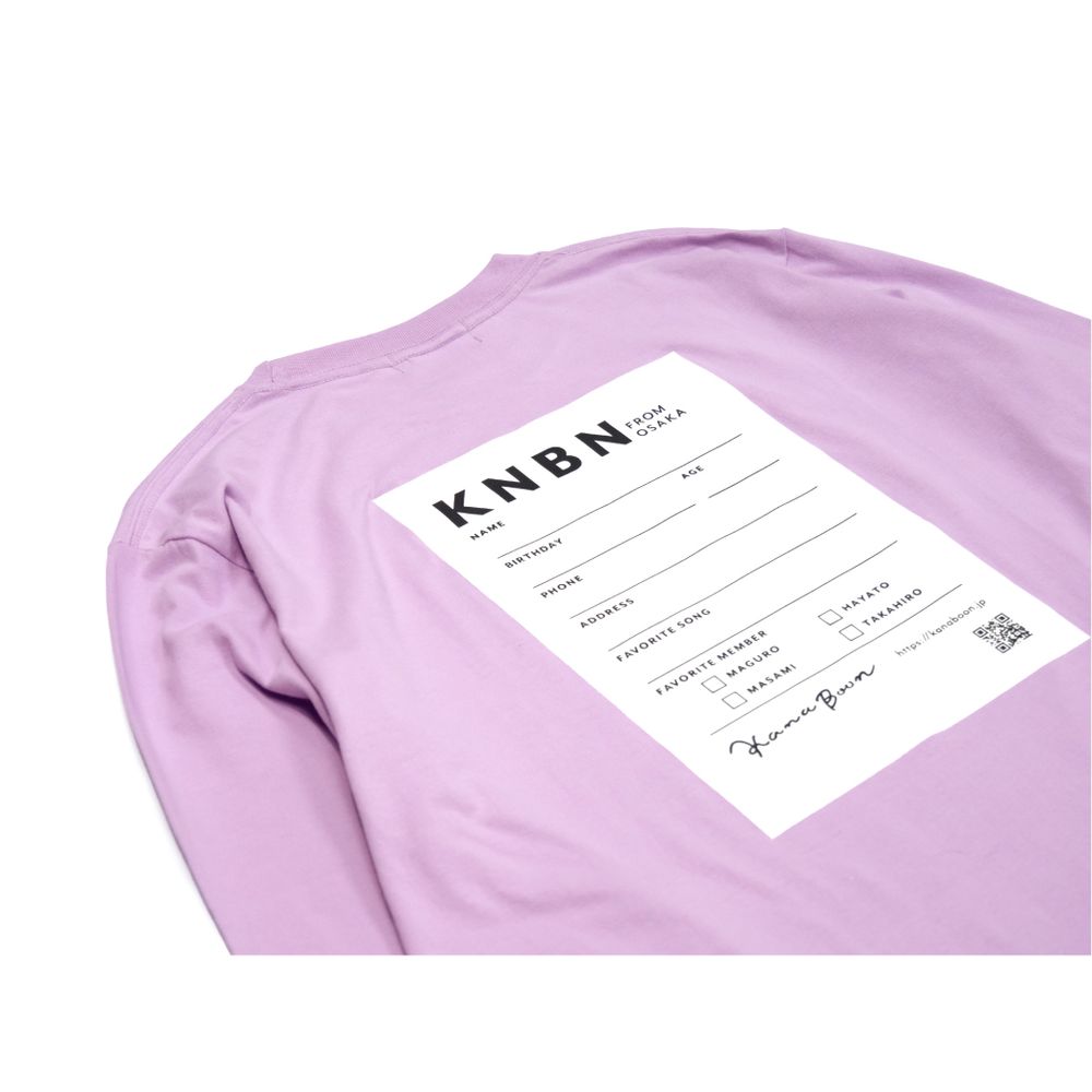 KNBN PROFILE TAG ロングスリーブTシャツ